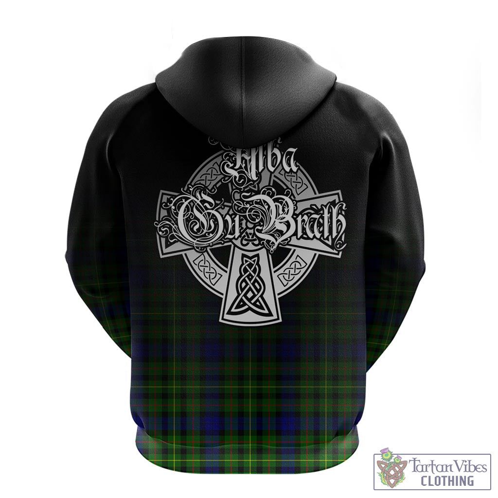 Tartan Vibes Clothing Rollo Modern Tartan Hoodie Featuring Alba Gu Brath Family Crest Celtic Inspired