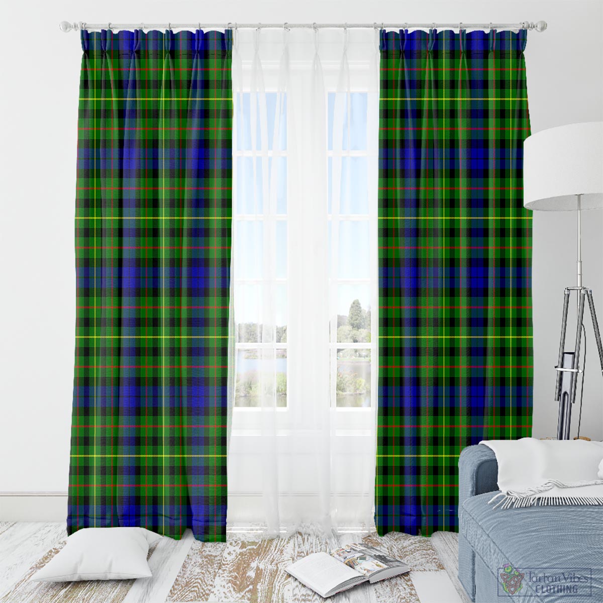 Rollo Modern Tartan Window Curtain