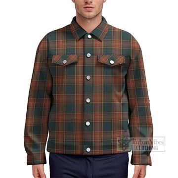 Roscommon County Ireland Tartan Unisex Lapel Cotton Jacket