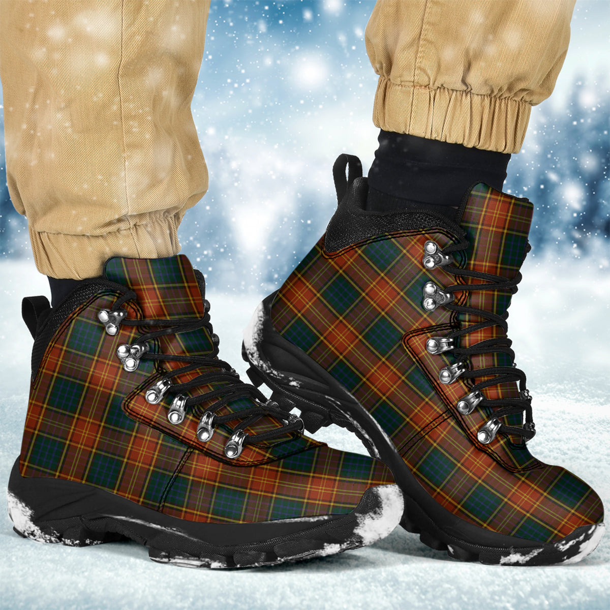 Roscommon County Ireland Tartan Alpine Boots - Tartanvibesclothing