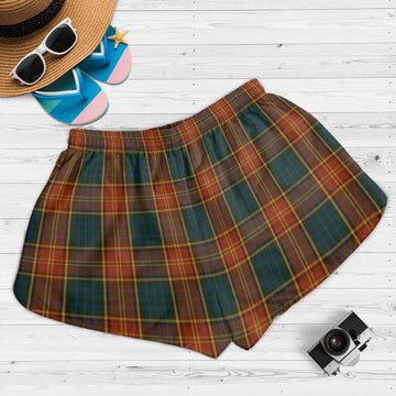 Roscommon County Ireland Tartan Womens Shorts