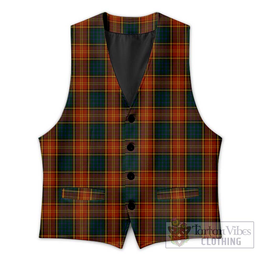 Tartan Vibes Clothing Roscommon County Ireland Tartan Men's Sleeveless Suit Vest