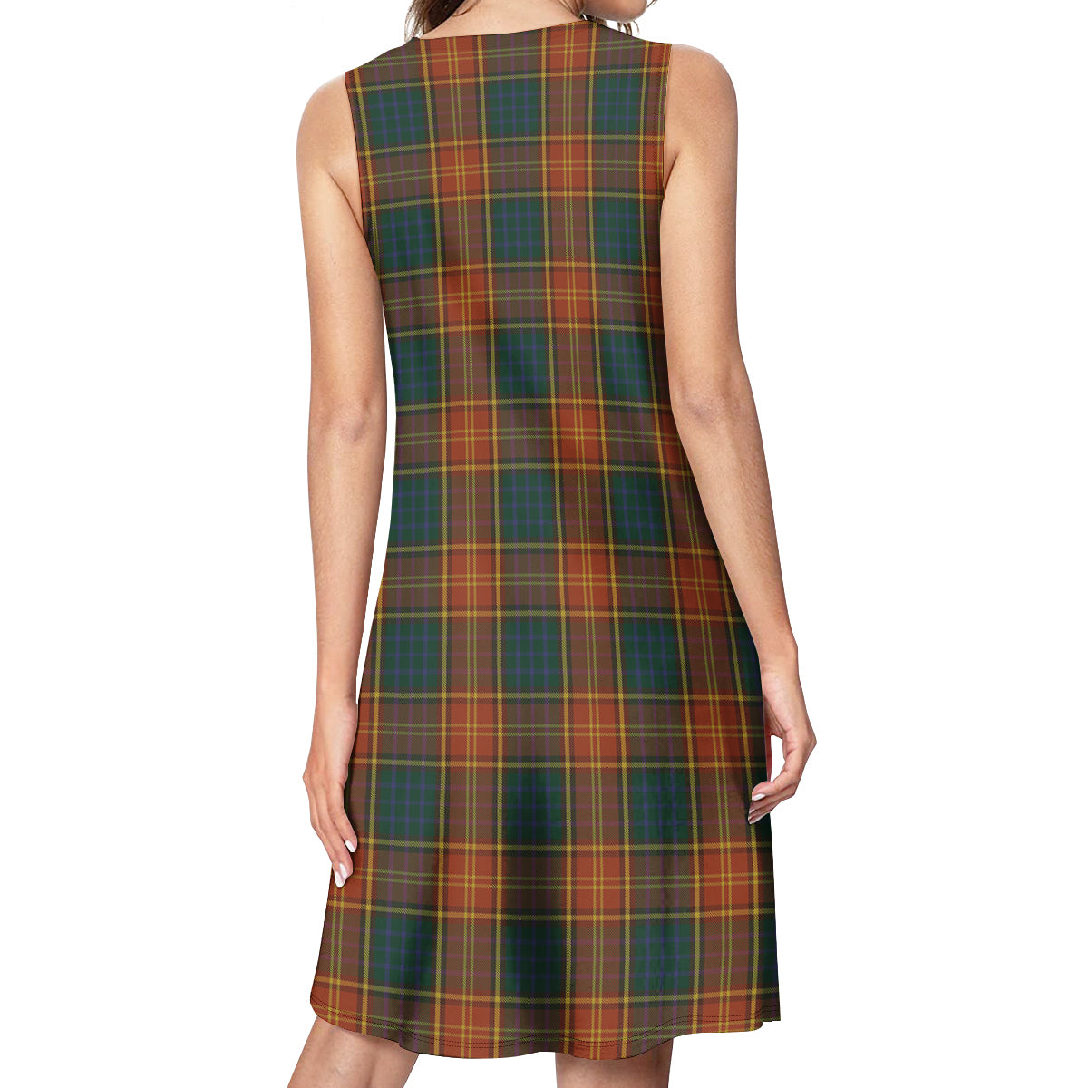 Roscommon County Ireland Tartan Womens Casual Dresses - Tartanvibesclothing