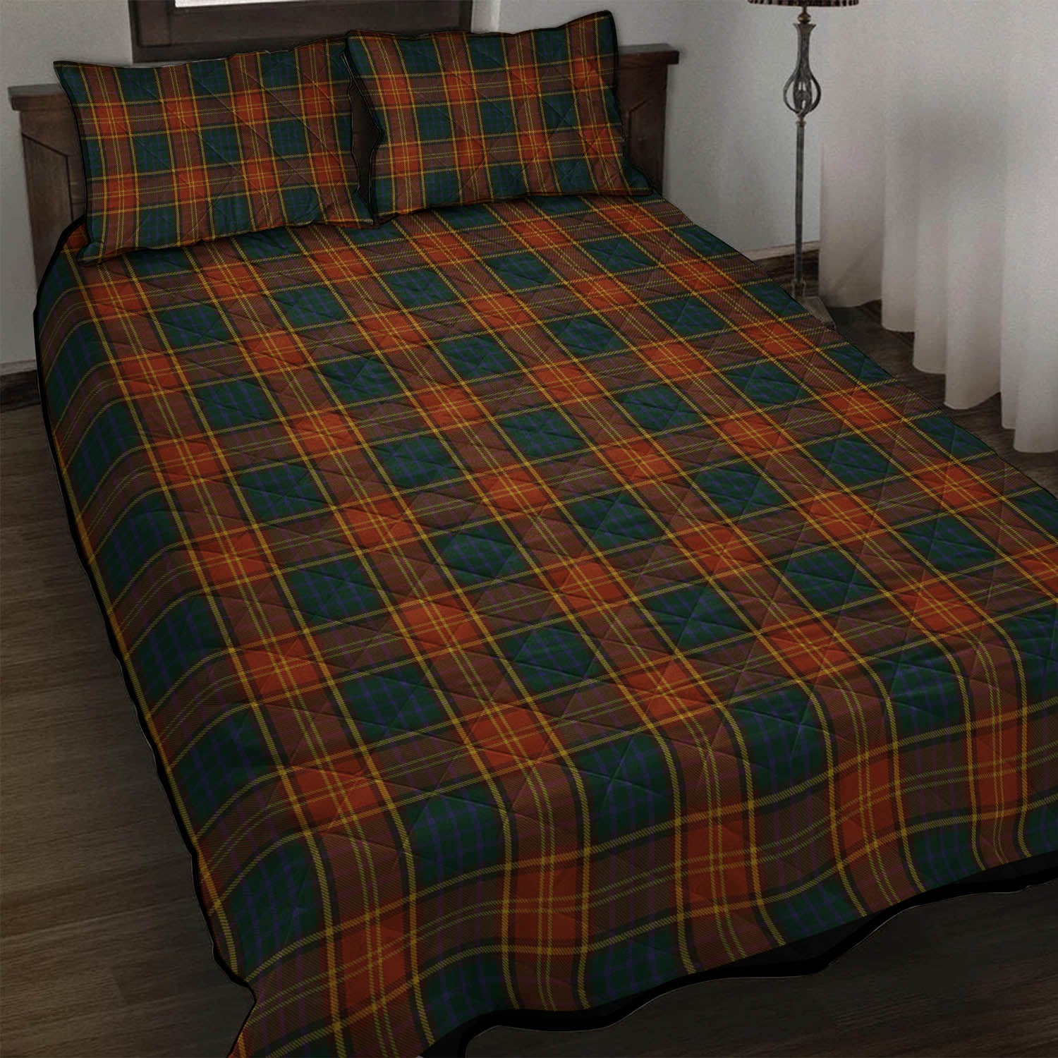 Roscommon County Ireland Tartan Quilt Bed Set - Tartan Vibes Clothing