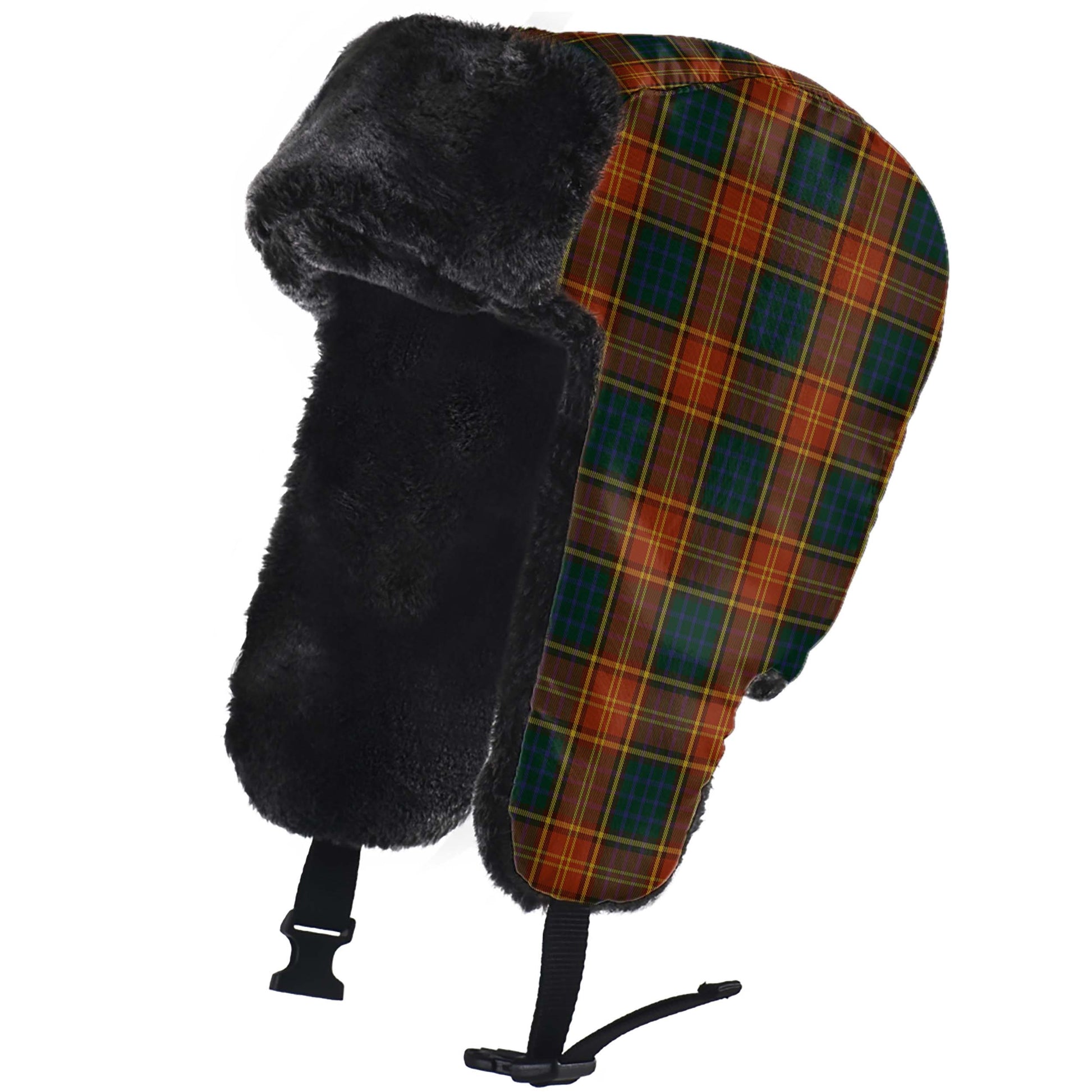 Roscommon County Ireland Tartan Winter Trapper Hat - Tartanvibesclothing