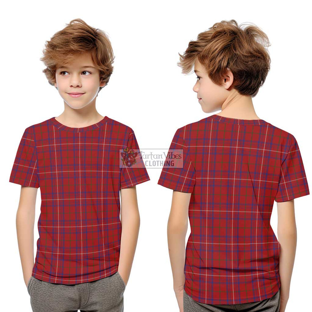 Rose Tartan Kid T-Shirt Youth XL Size14 - Tartanvibesclothing Shop