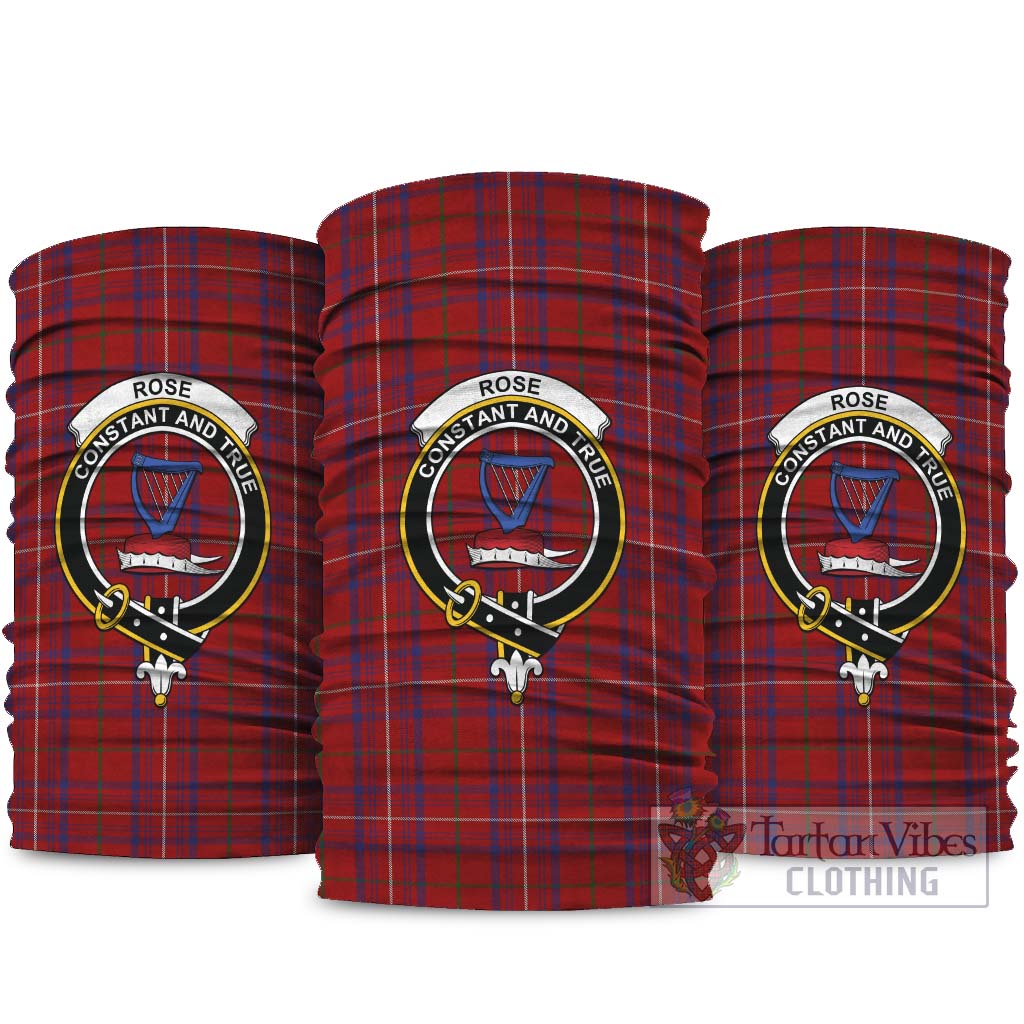 Rose Tartan Neck Gaiters, Tartan Bandanas, Tartan Head Band with Family Crest