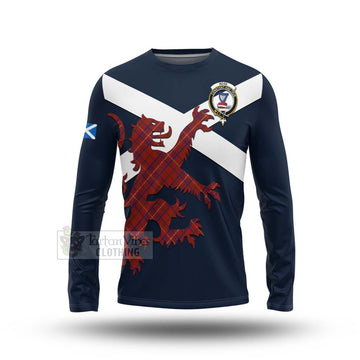 Rose Tartan Lion Rampant Long Sleeve T-Shirt  Proudly Display Your Heritage with Alba Gu Brath and Clan Name