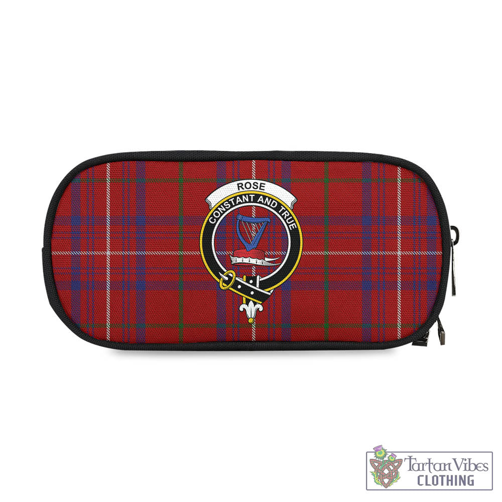 Tartan Vibes Clothing Rose Tartan Pen and Pencil Case with Family Crest