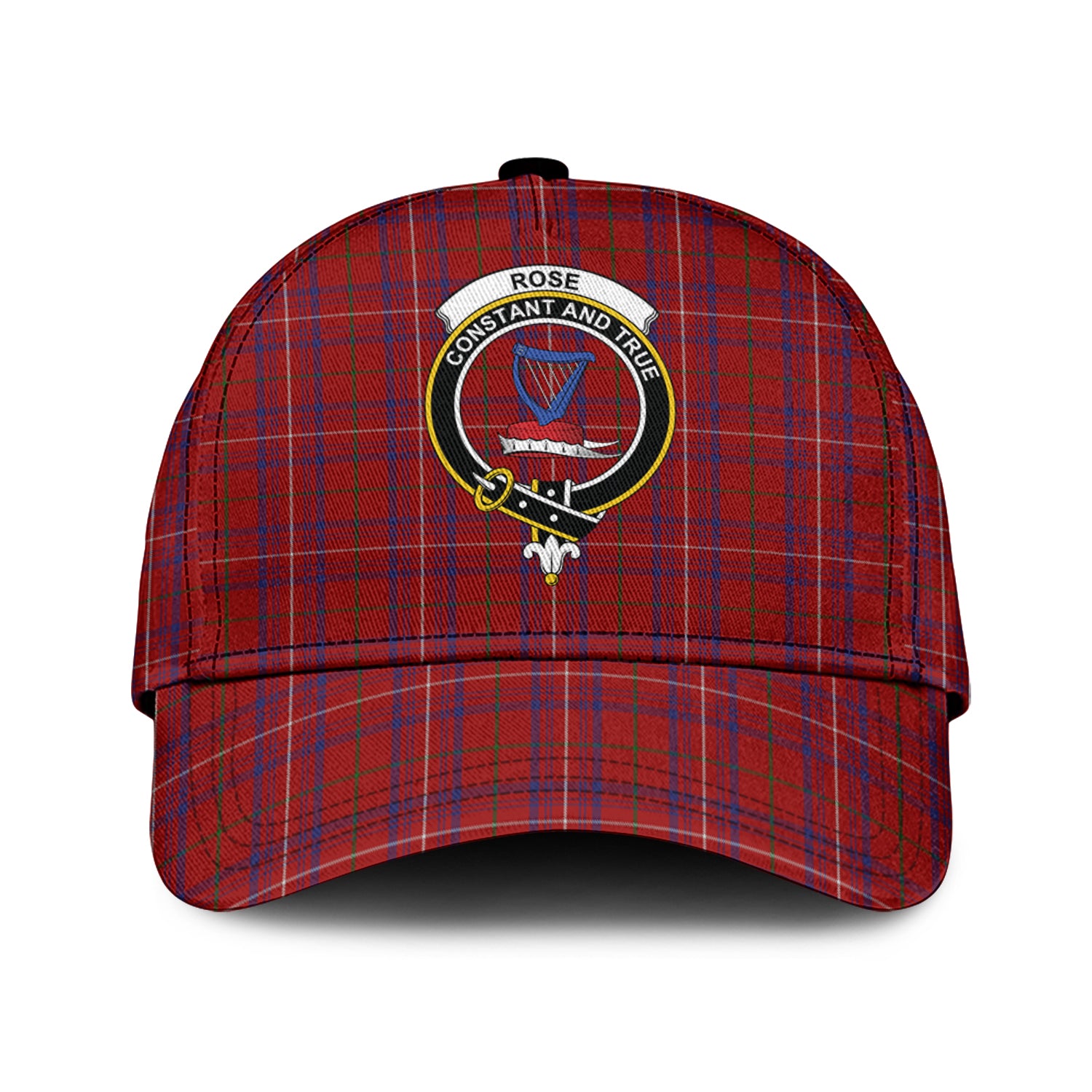 rose-tartan-classic-cap-with-family-crest