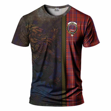 Rose Tartan Family Crest T-Shirt Alba Gu Brath Be Brave Lion Ancient Style