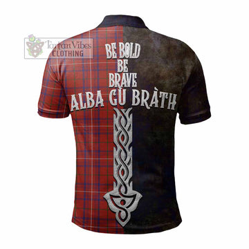 Rose Tartan Family Crest Polo Shirt Alba Gu Brath Be Brave Lion Ancient Style