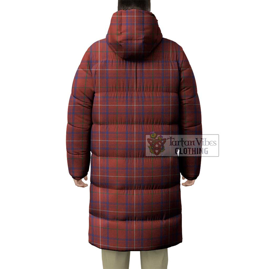 Tartan Vibes Clothing Rose Tartan Long Down Jacket