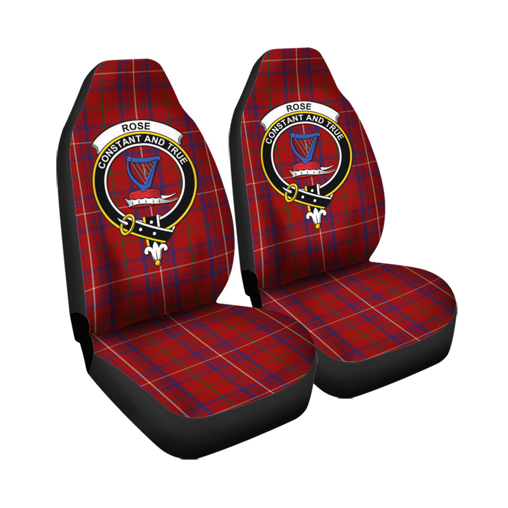 Rose Tartan Car Seat Cover with Family Crest - Tartanvibesclothing