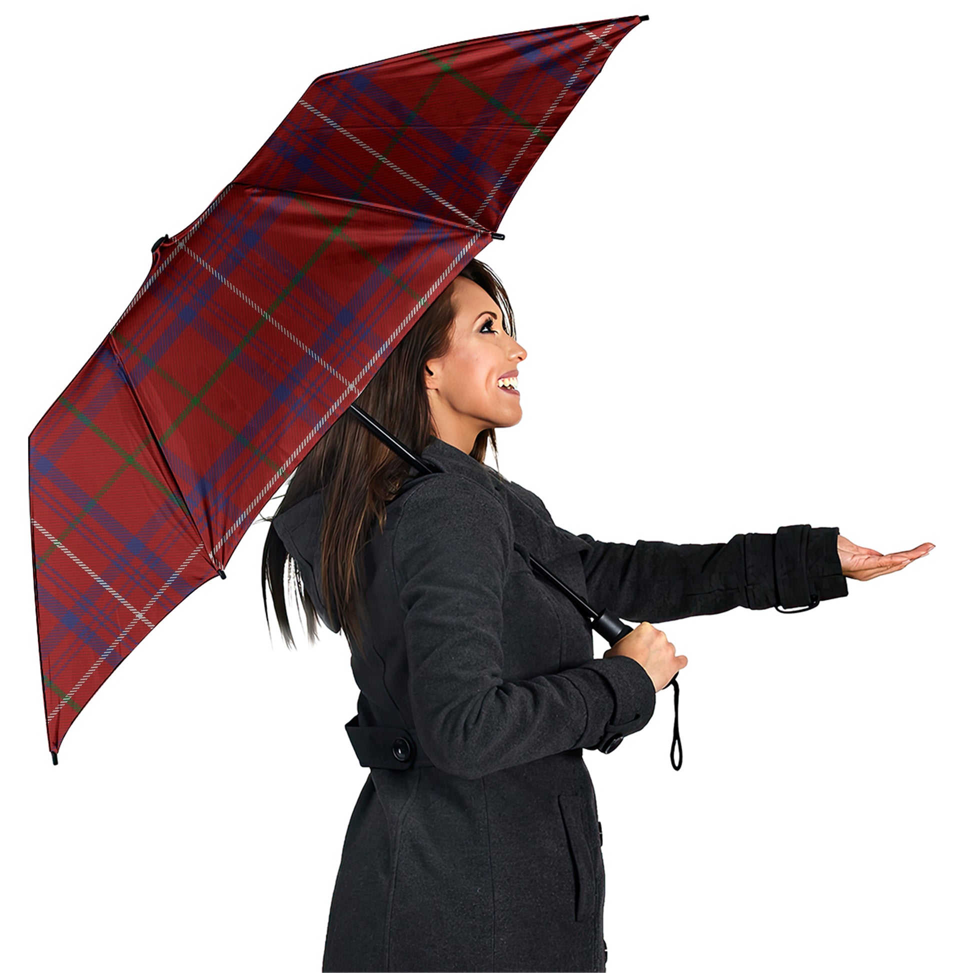 Rose Tartan Umbrella - Tartanvibesclothing