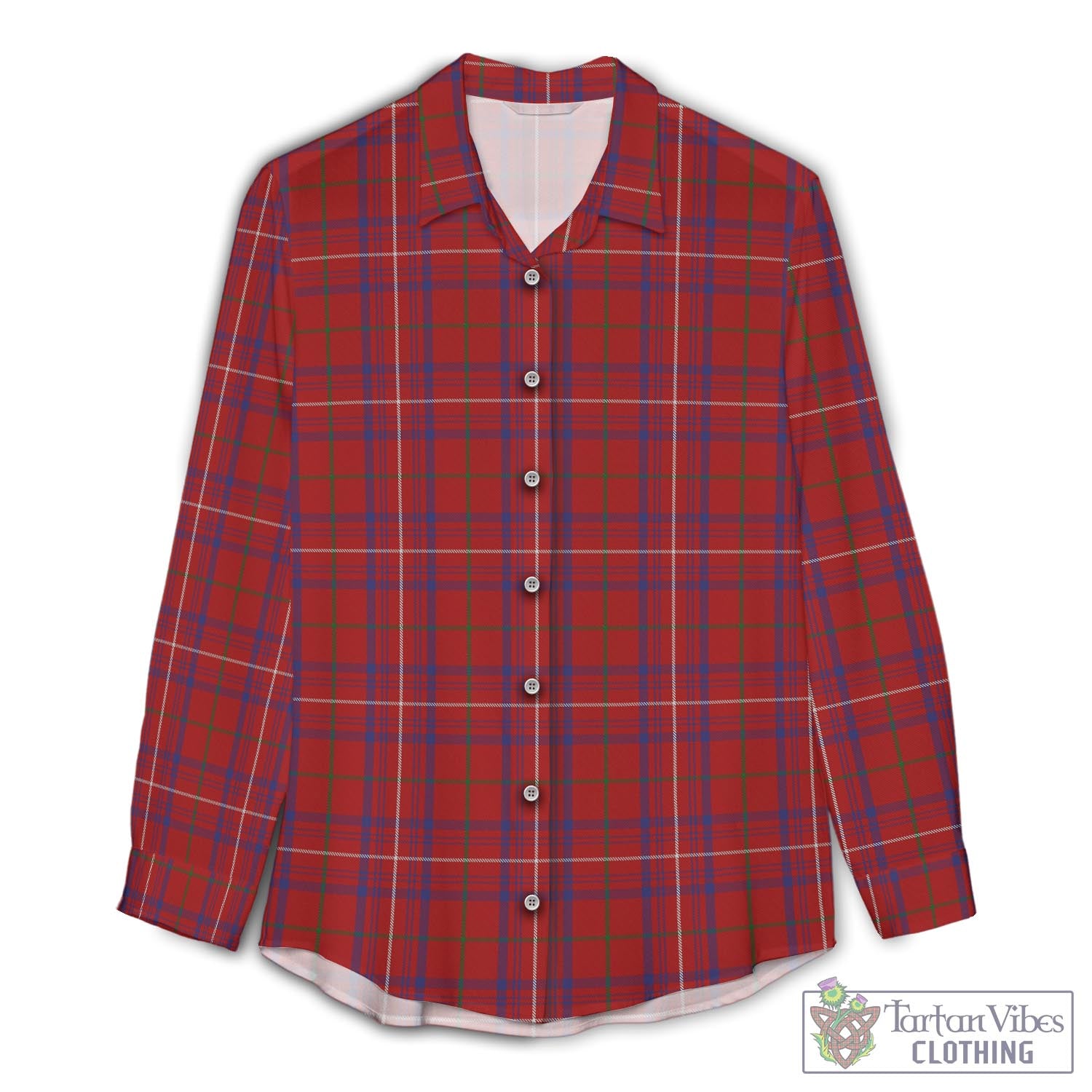 Rose Tartan Womens Casual Shirt