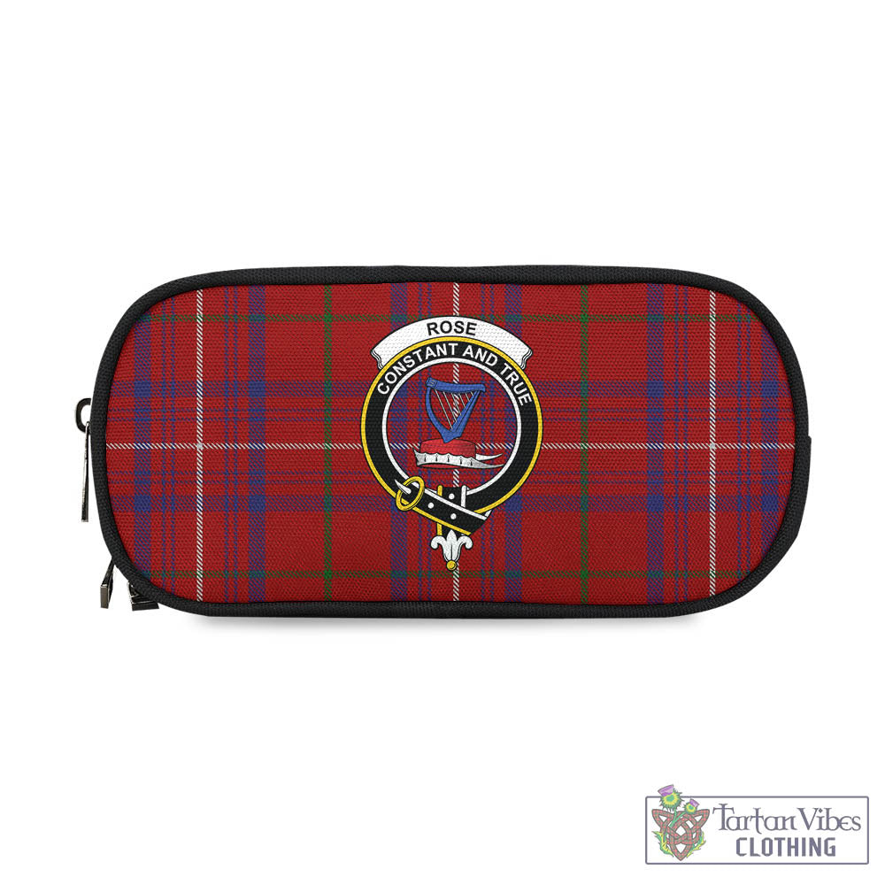 Tartan Vibes Clothing Rose Tartan Pen and Pencil Case with Family Crest