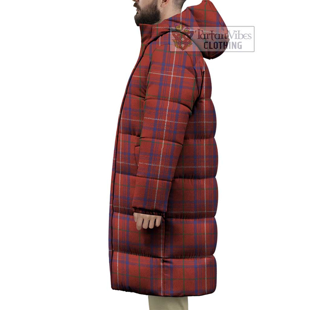 Tartan Vibes Clothing Rose Tartan Long Down Jacket