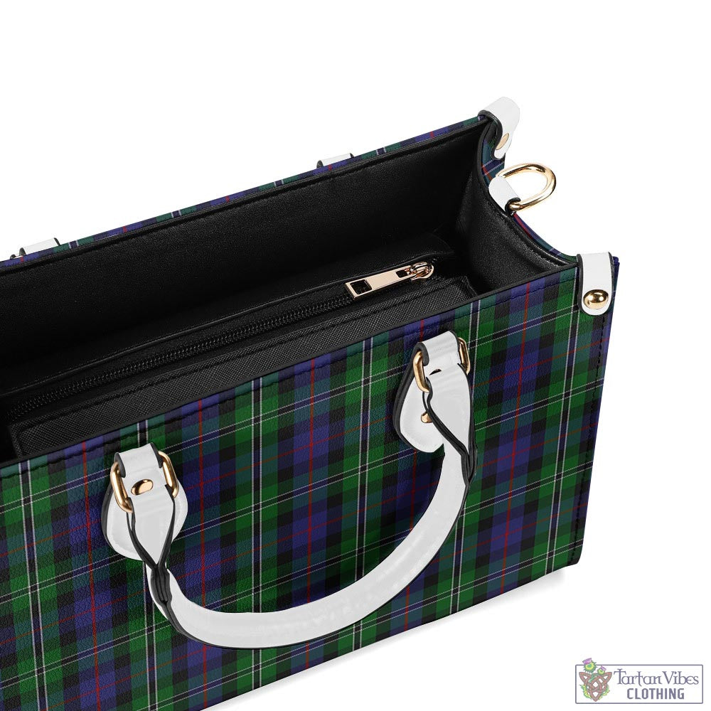 Tartan Vibes Clothing Rose Hunting Tartan Luxury Leather Handbags