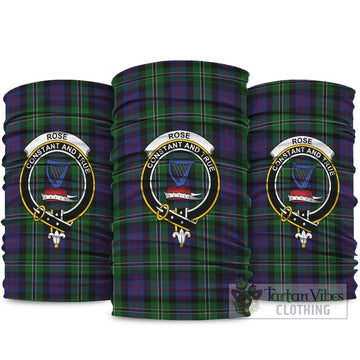 Rose Hunting Tartan Neck Gaiters, Tartan Bandanas, Tartan Head Band with Family Crest