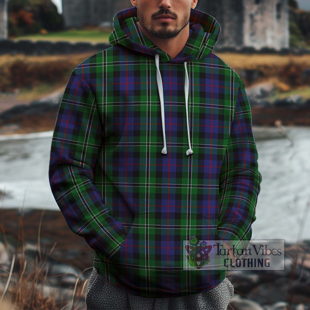 Rose Hunting Tartan Cotton Hoodie Pullover Hoodie XS - Tartan Vibes Clothing