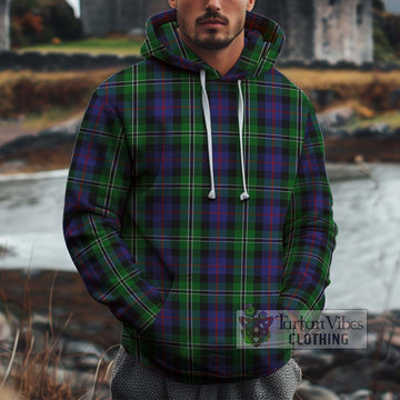 Rose Hunting Tartan Cotton Hoodie