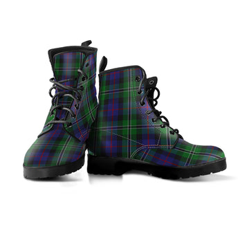 Rose Hunting Tartan Leather Boots