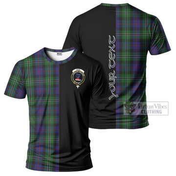 Rose Hunting Tartan T-Shirt with Family Crest and Half Of Me Style