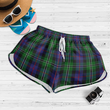 Rose Hunting Tartan Womens Shorts