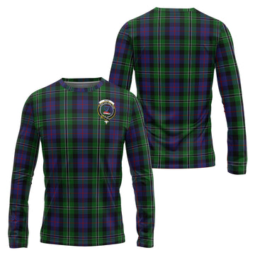 Rose Hunting Tartan Long Sleeve T-Shirt with Family Crest