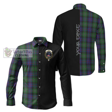 Rose Hunting Tartan Long Sleeve Button Shirt with Family Crest and Half Of Me Style