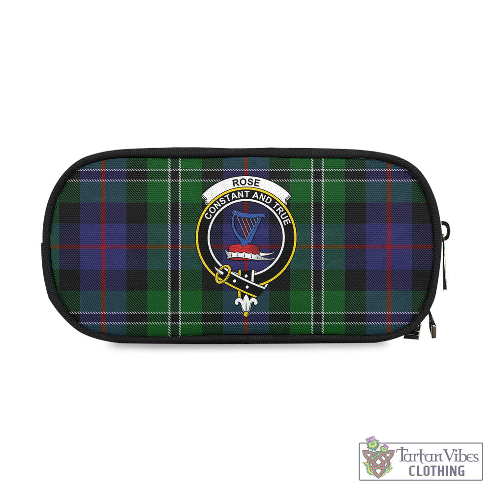 Tartan Vibes Clothing Rose Hunting Tartan Pen and Pencil Case with Family Crest