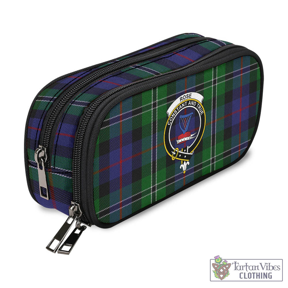 Tartan Vibes Clothing Rose Hunting Tartan Pen and Pencil Case with Family Crest