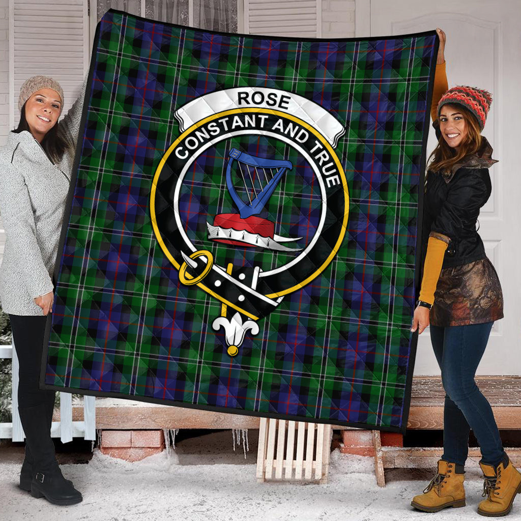 rose-hunting-tartan-quilt-with-family-crest