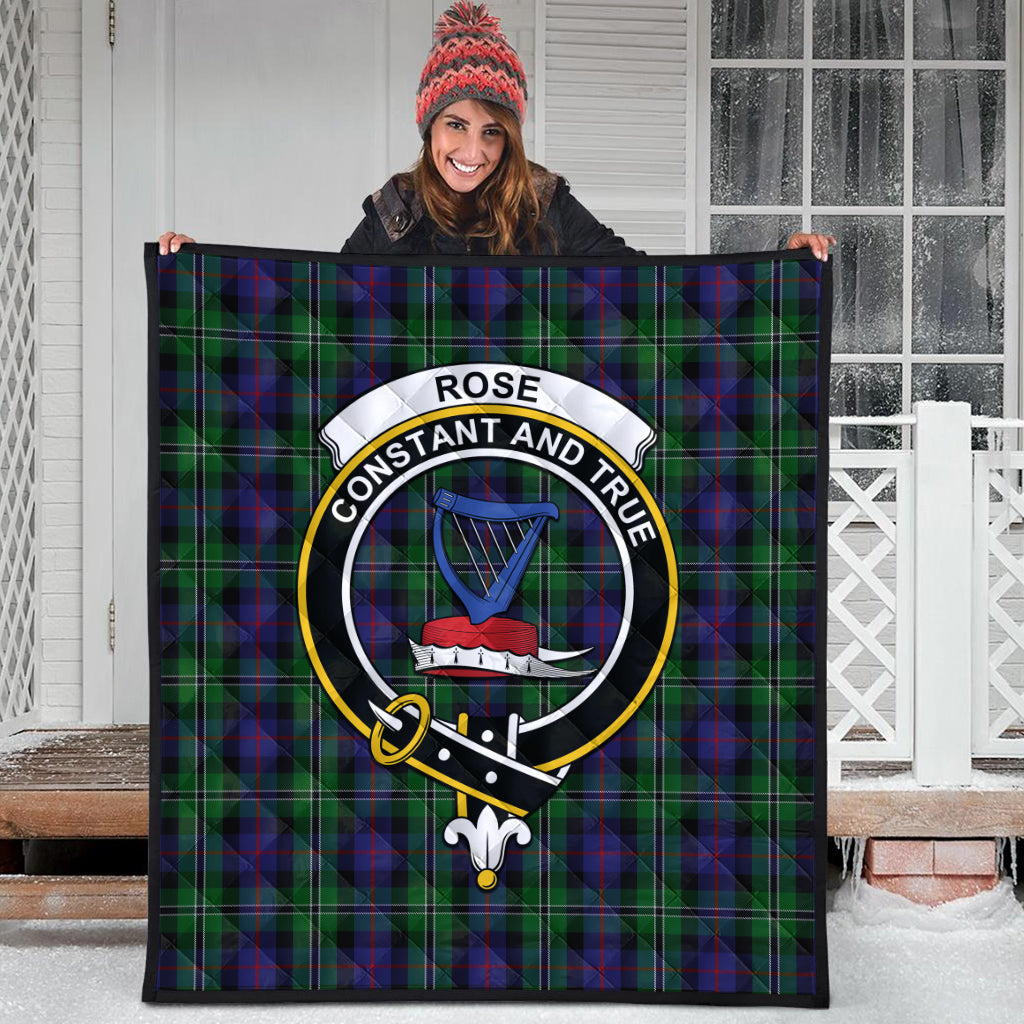 rose-hunting-tartan-quilt-with-family-crest