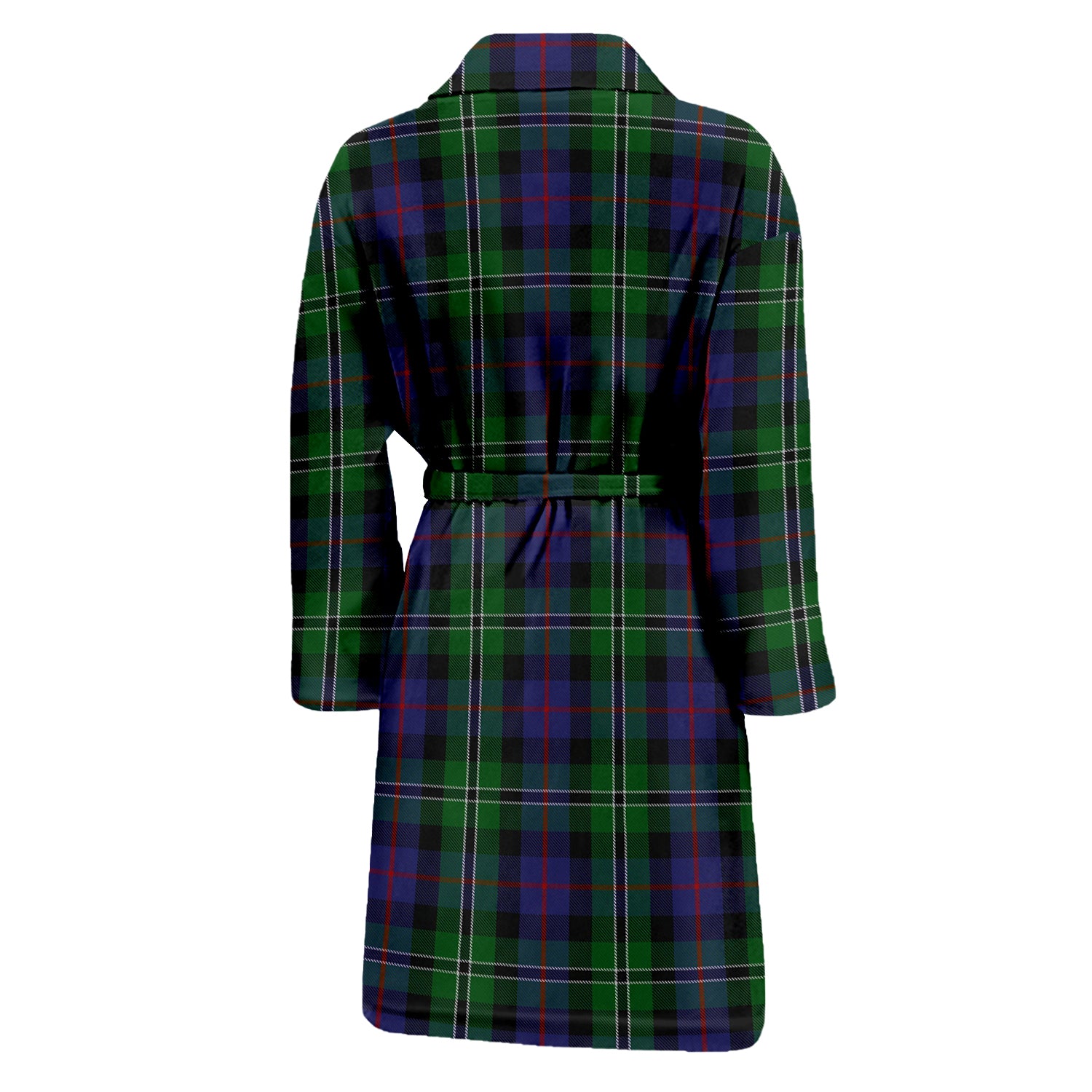 Rose Hunting Tartan Bathrobe with Family Crest - Tartan Vibes Clothing