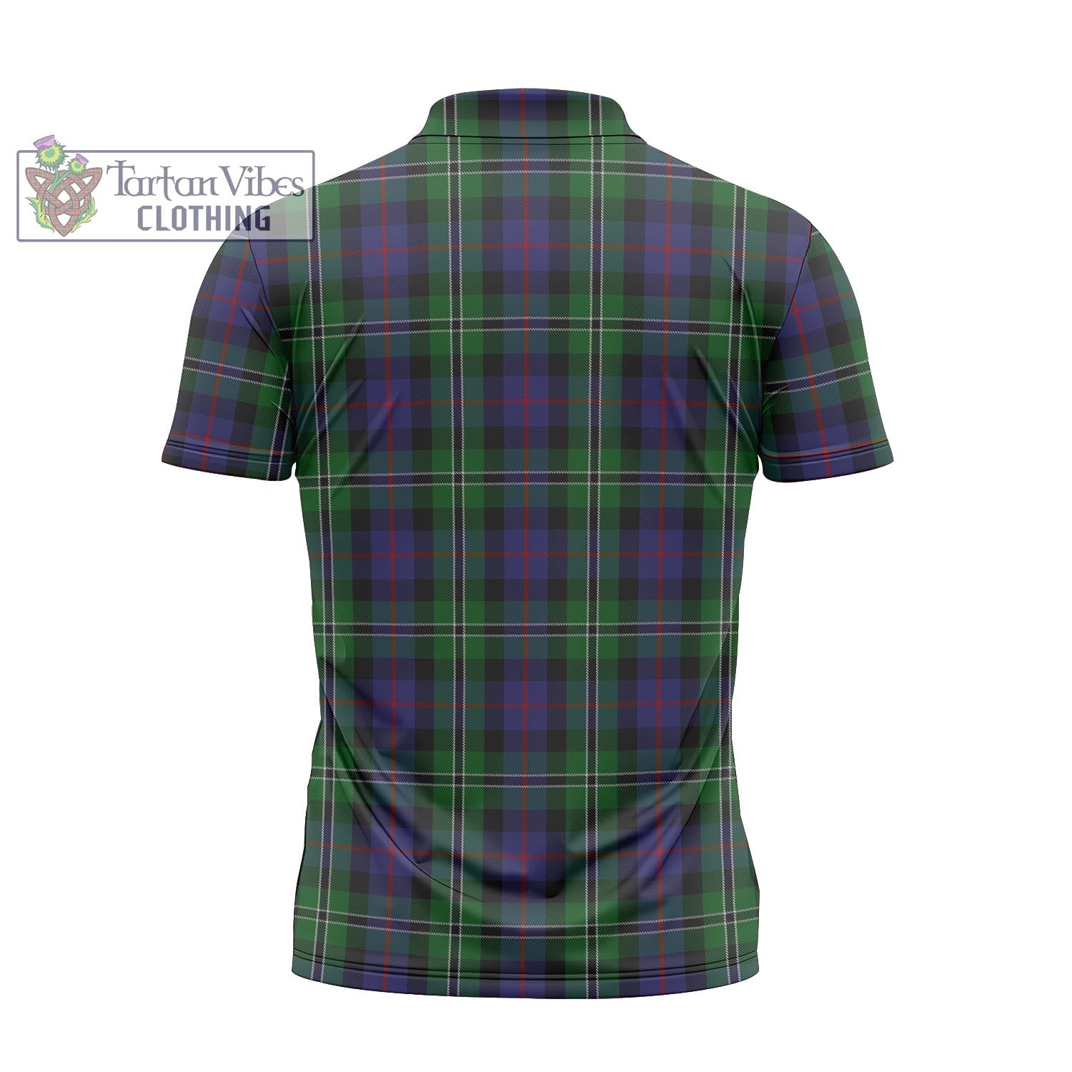 Tartan Vibes Clothing Rose Hunting Tartan Zipper Polo Shirt