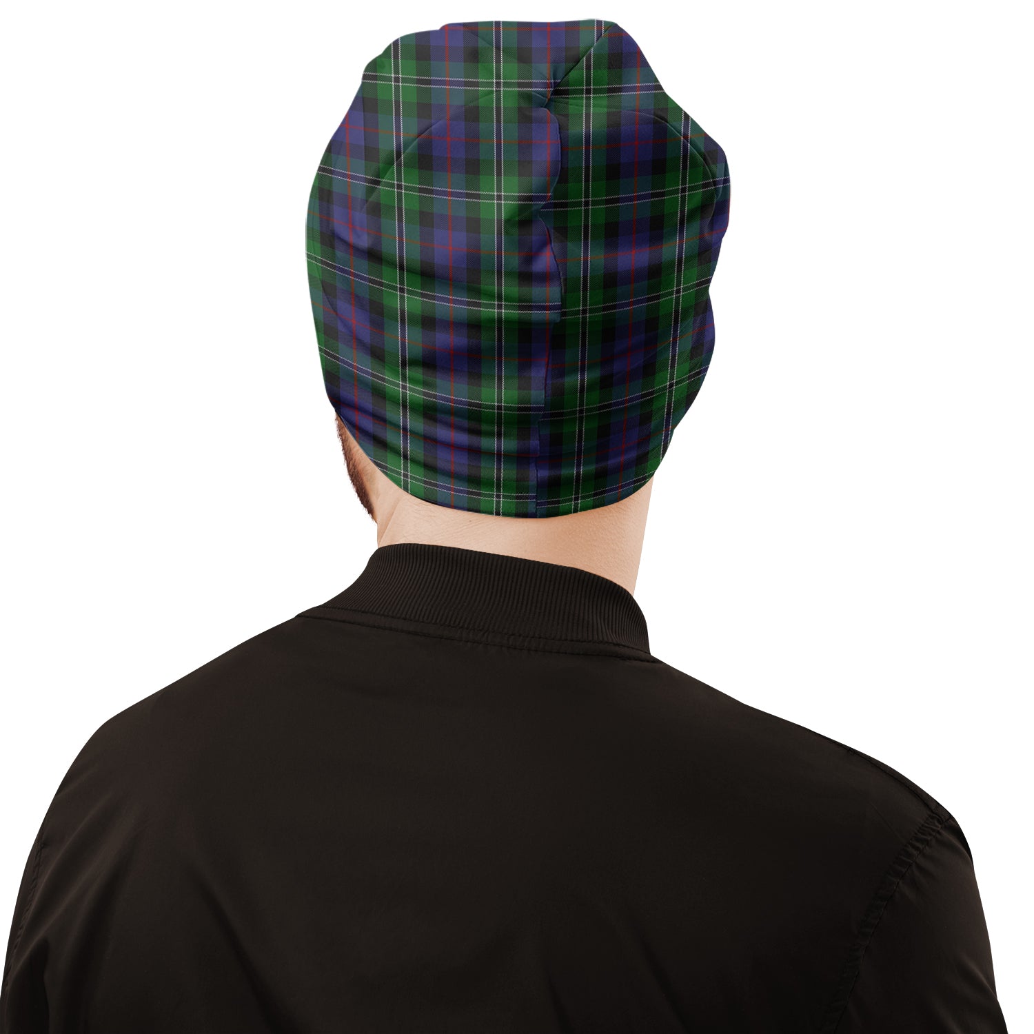 Rose Hunting Tartan Beanies Hat with Family Crest - Tartan Vibes Clothing