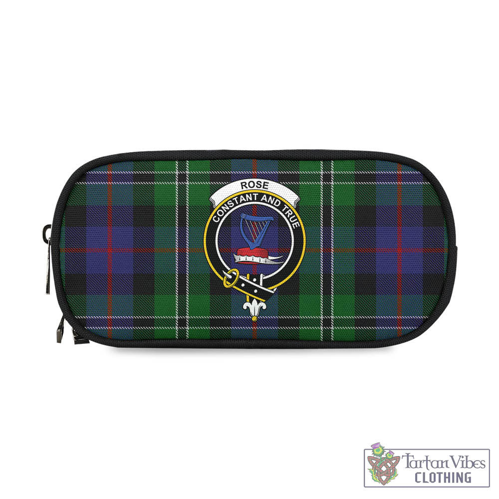 Tartan Vibes Clothing Rose Hunting Tartan Pen and Pencil Case with Family Crest