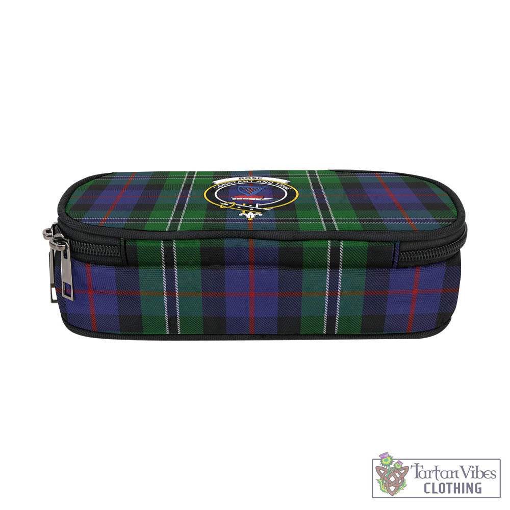 Tartan Vibes Clothing Rose Hunting Tartan Pen and Pencil Case with Family Crest