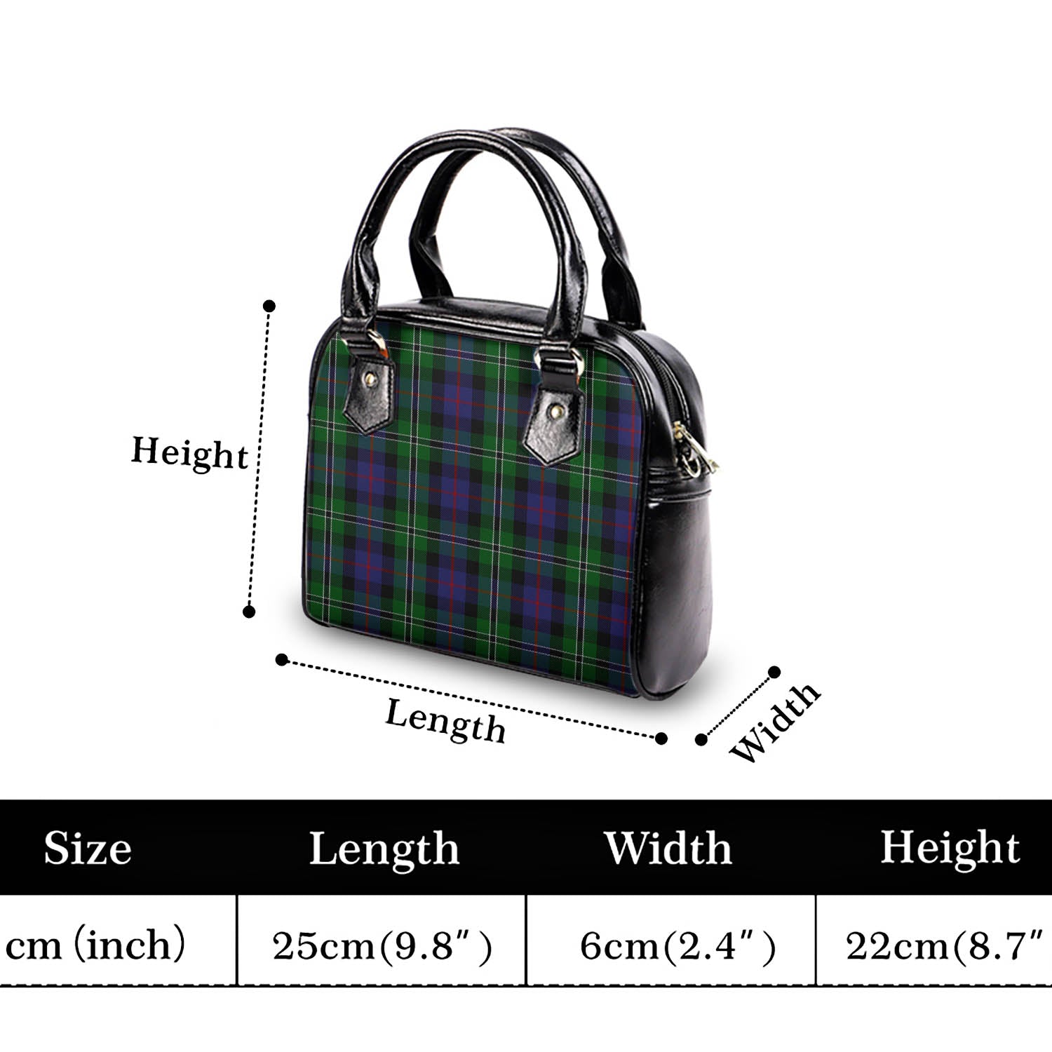 Rose Hunting Tartan Shoulder Handbags - Tartanvibesclothing