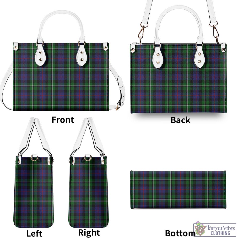 Tartan Vibes Clothing Rose Hunting Tartan Luxury Leather Handbags