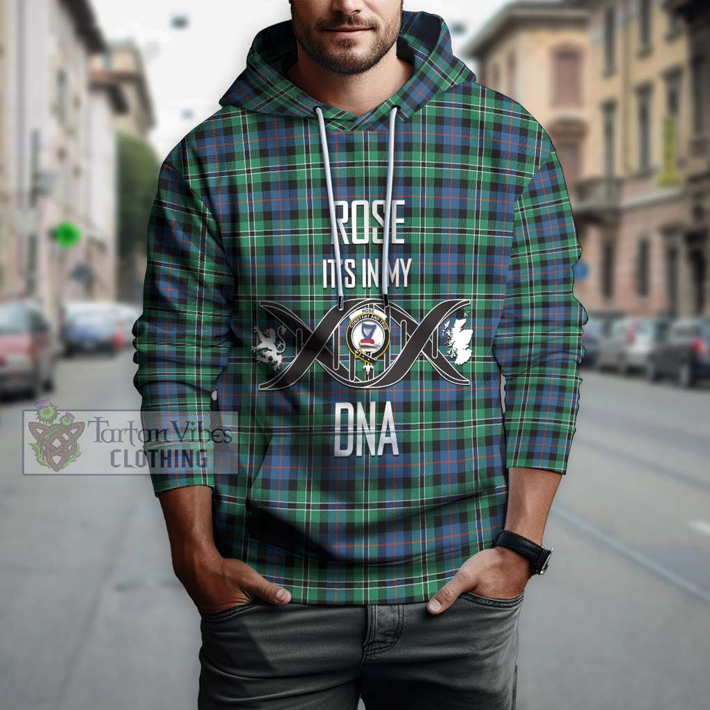 Rose Hunting Ancient Tartan Hoodie with Family Crest DNA In Me Style Pullover Hoodie - Tartanvibesclothing Shop