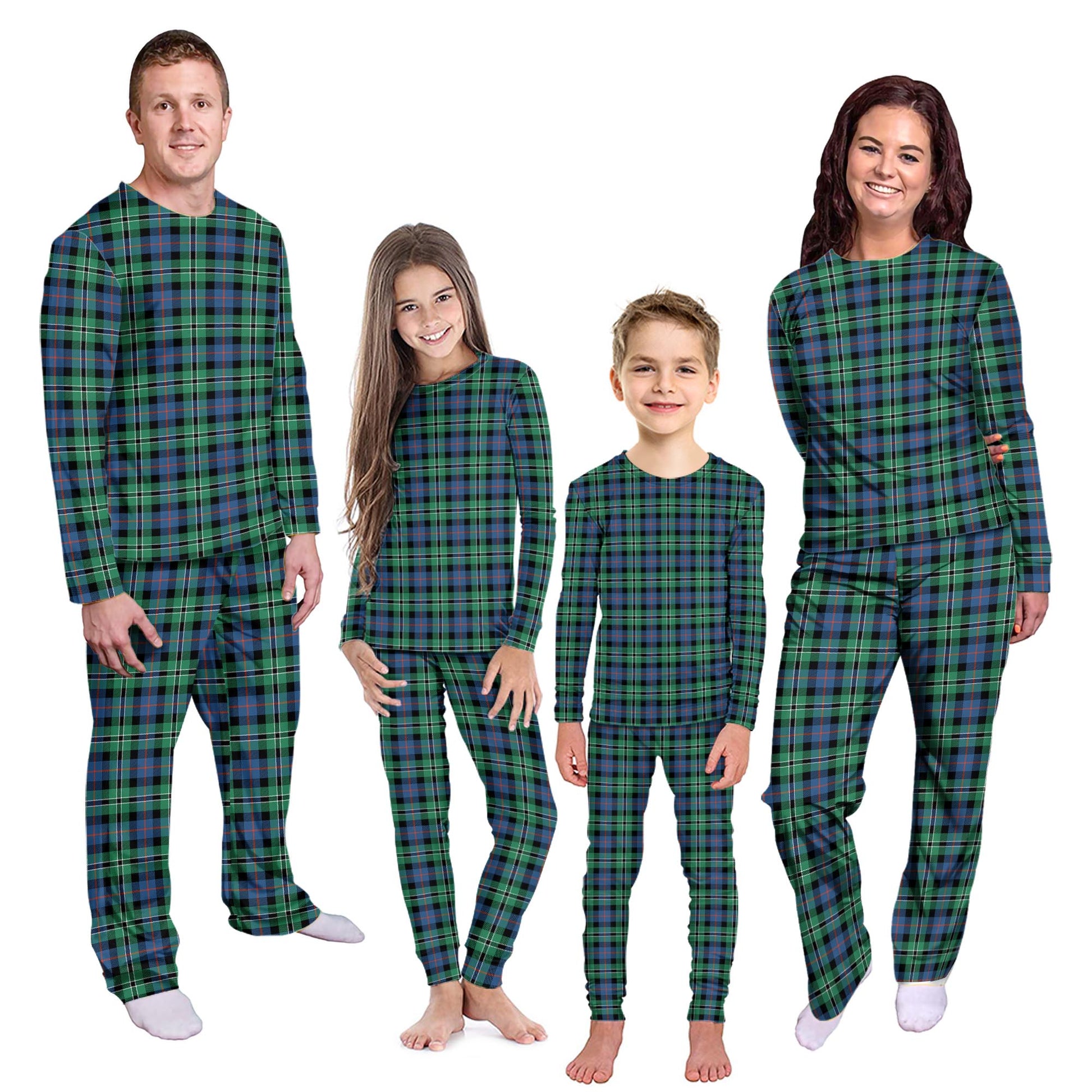 Rose Hunting Ancient Tartan Pajamas Family Set Kid - Tartan Vibes Clothing