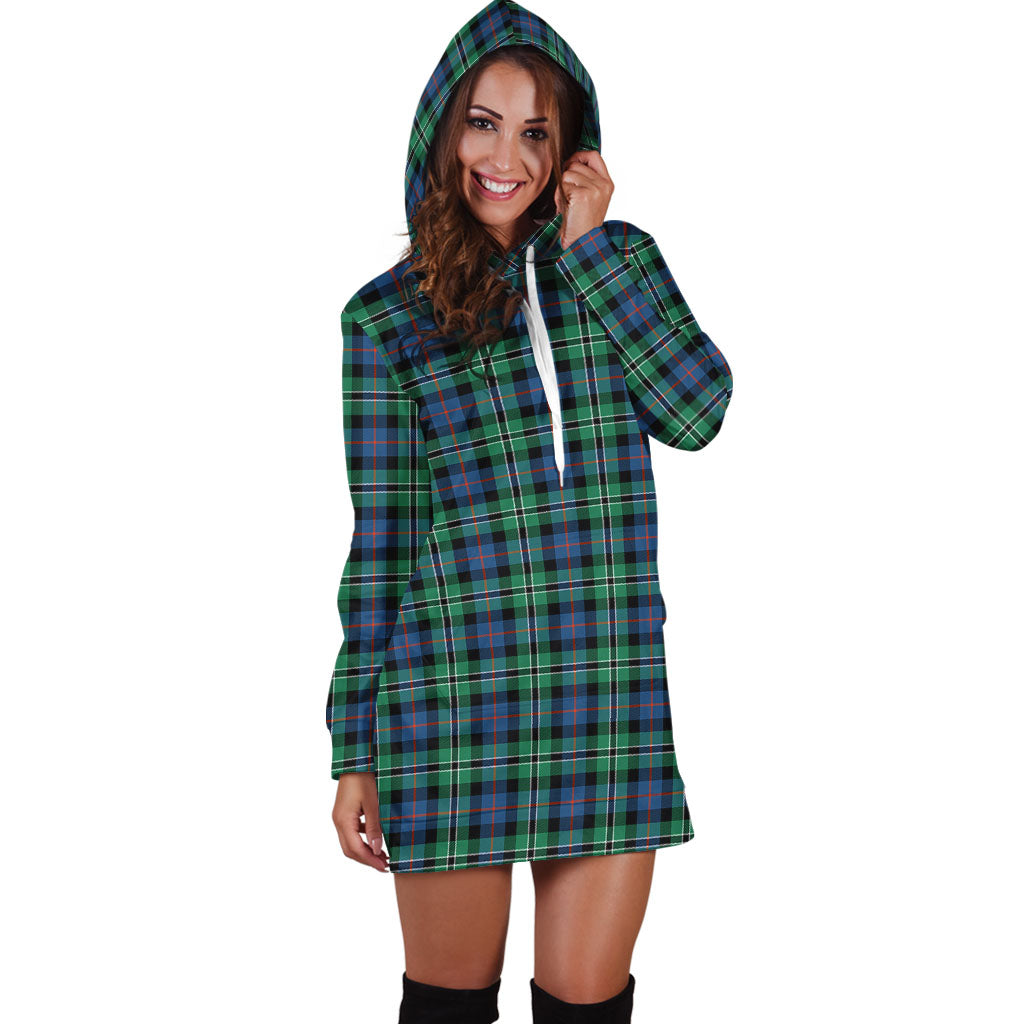 Rose Hunting Ancient Tartan Hoodie Dress - Tartan Vibes Clothing