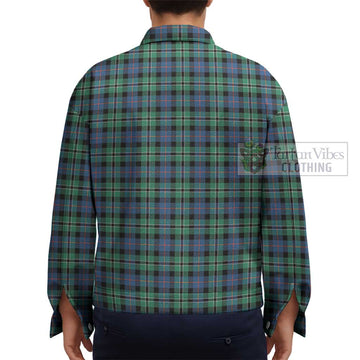 Rose Hunting Ancient Tartan Unisex Lapel Cotton Jacket