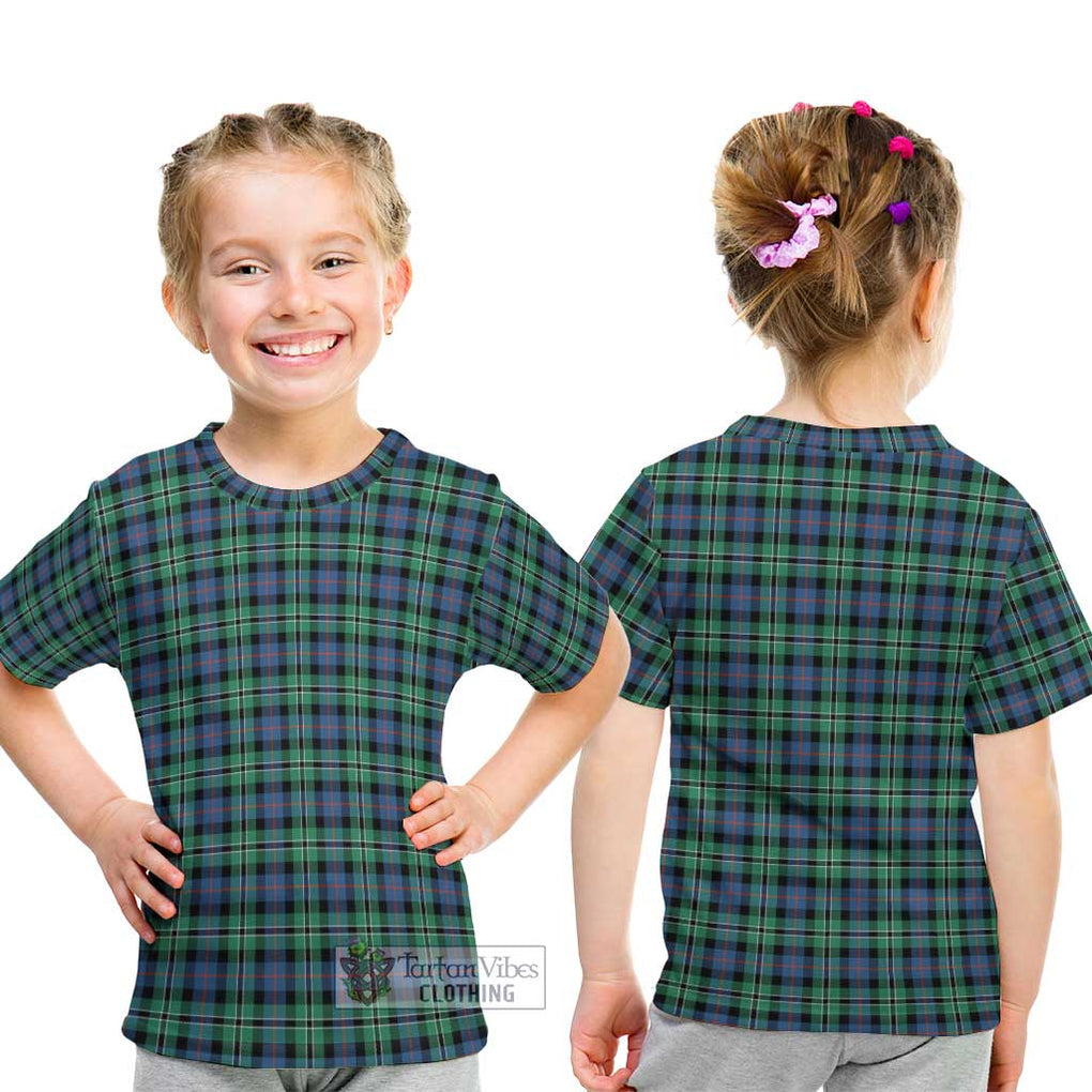 Rose Hunting Ancient Tartan Kid T-Shirt - Tartanvibesclothing Shop