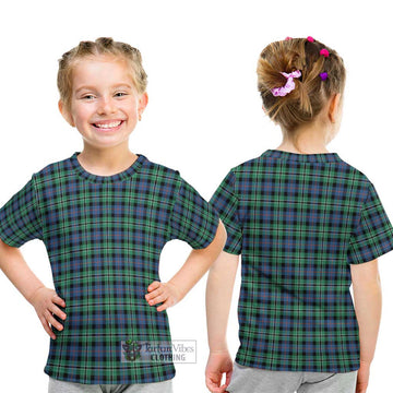 Rose Hunting Ancient Tartan Kid T-Shirt