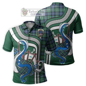 Rose Hunting Ancient Tartan Polo Shirt with Epic Bagpipe Style