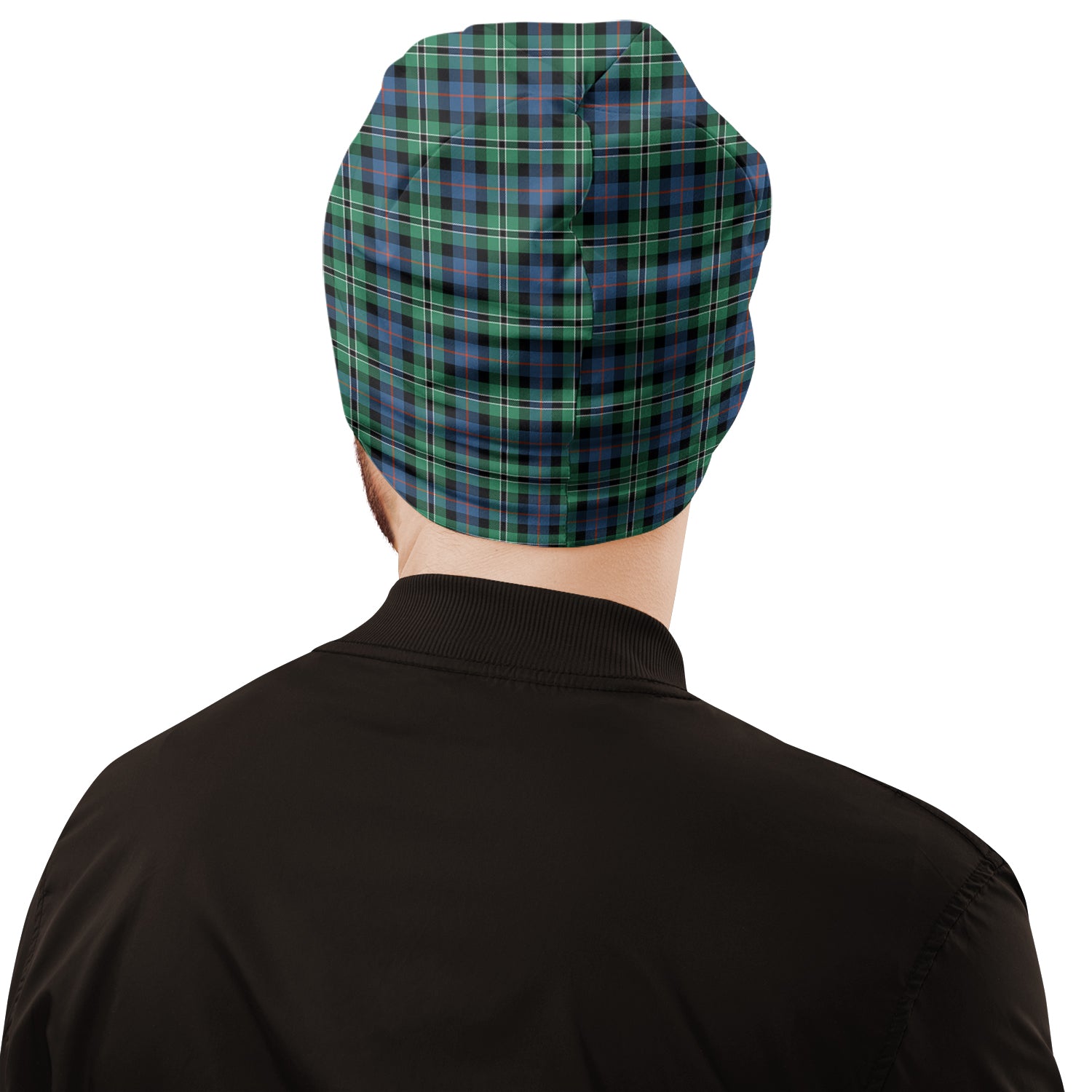 Rose Hunting Ancient Tartan Beanies Hat with Family Crest - Tartan Vibes Clothing